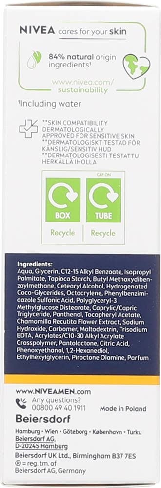 Nivea Men Sensitive Face Cream SPF15