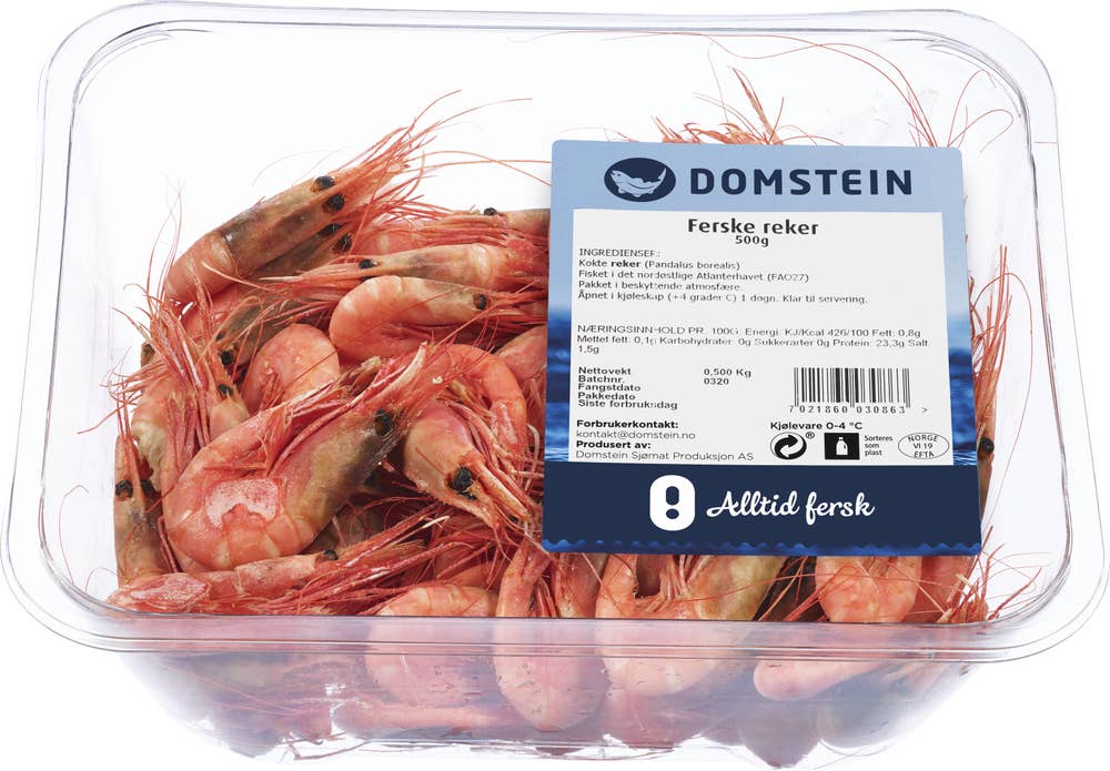 Domstein Reker Kokte, Ferske