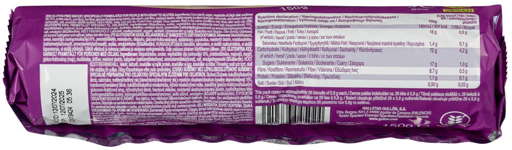Gullón Glutenfrie digestives