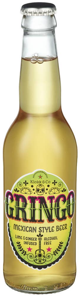 Klokk & Co Gringo Alkoholfri Øl Lime og ingefær