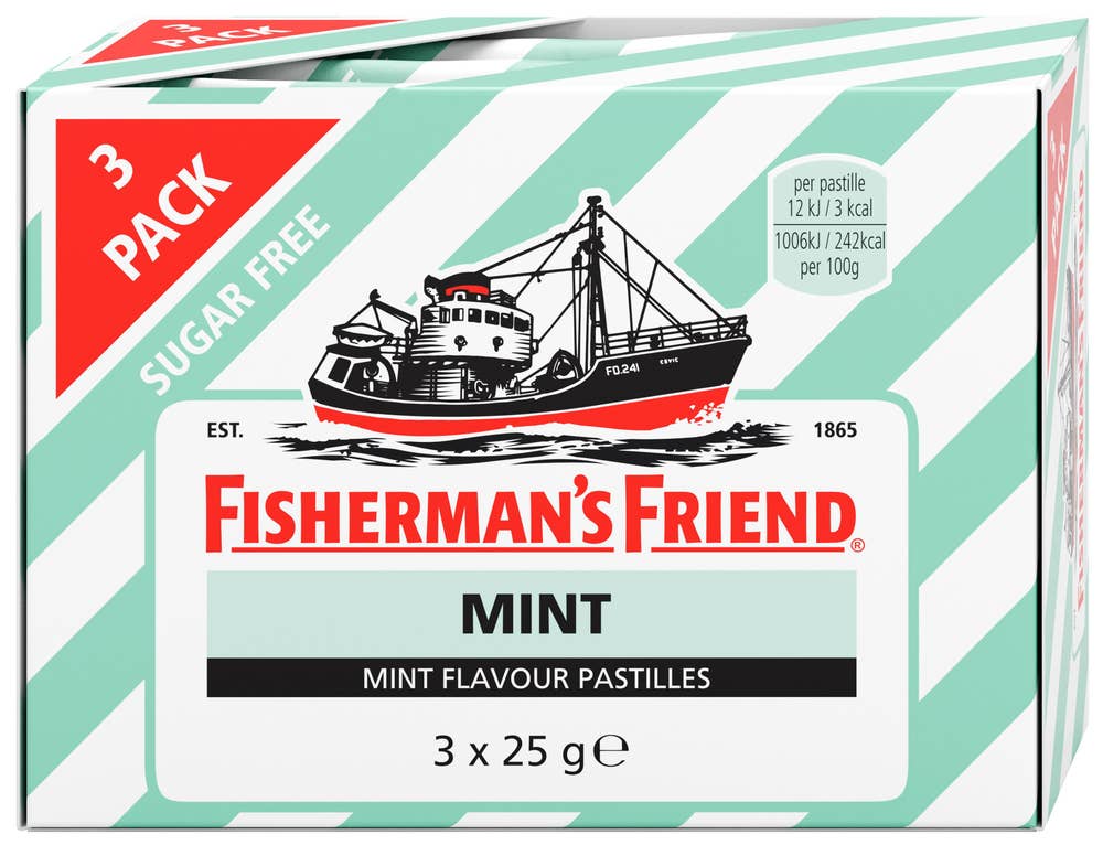 Fisherman's Friend Fishermans Friend Mint 3 x 25g