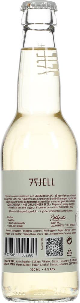 7 Fjell Bryggeri Hot chili ninja ginger beer