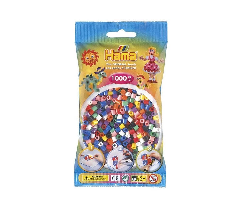 Sprell Midi perler Forskjellige farger, 1000 perler