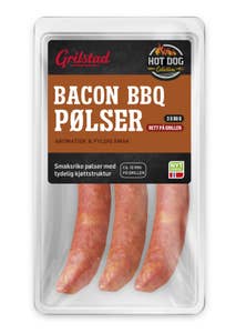 Grilstad Bacon BBQ Pølser 3 stk