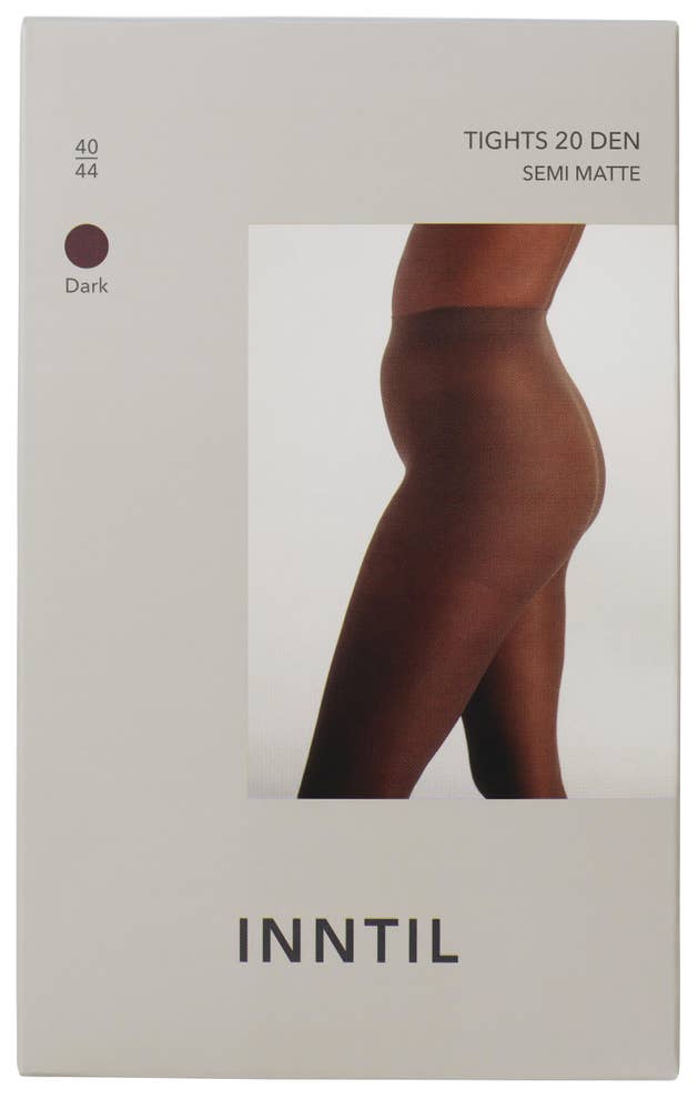 Inntil Strømpebukse 20 DEN Mørk, str. 40-44, semi-matt