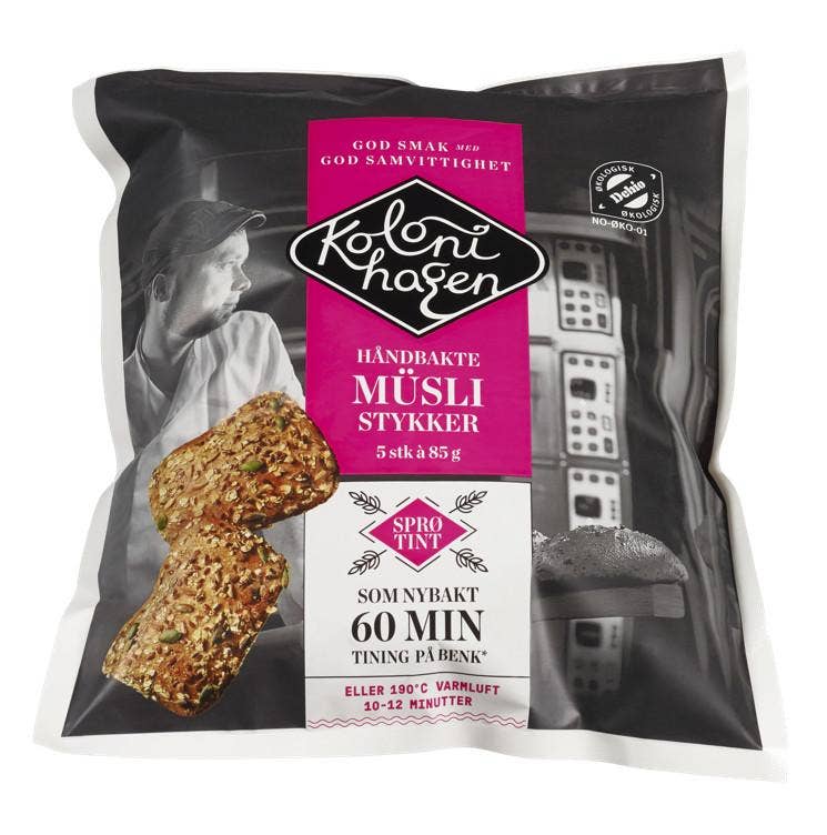 Kolonihagen Håndbakte Müslirundstykker 5x85g