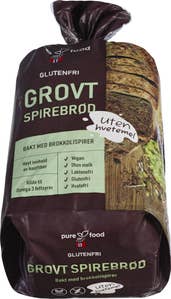 Pure Food Norway Spirebrød Skåret, Glutenfri, Fryst