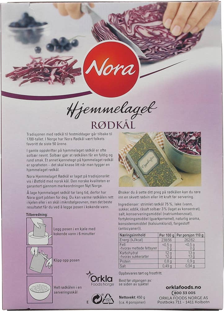 Nora Hjemmelagede Rødkål