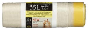 Everyday Avfallsposer med snøring Transparent, 35l, 80% resirkulert plast