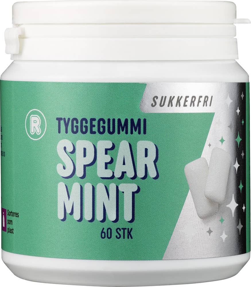 R Tyggegummi Spearmint 60 stk