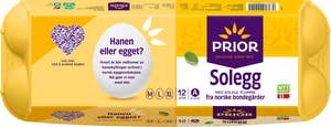Prior Solegg fra frittgående høner Str M/L/XL