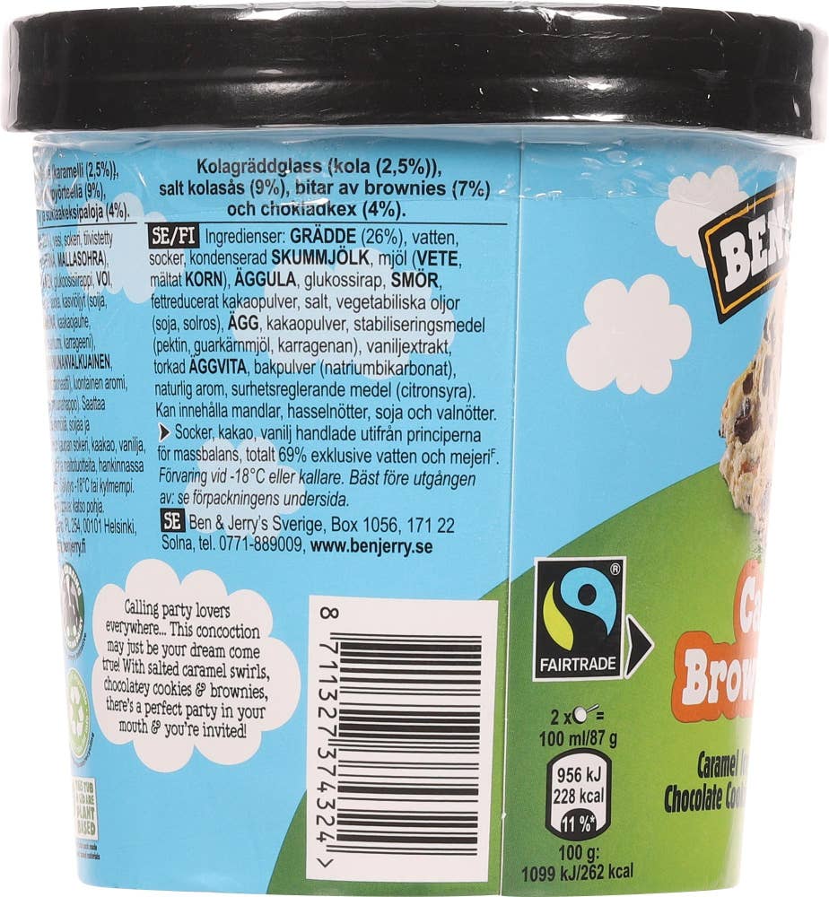 Ben & Jerry's Caramel brownie party