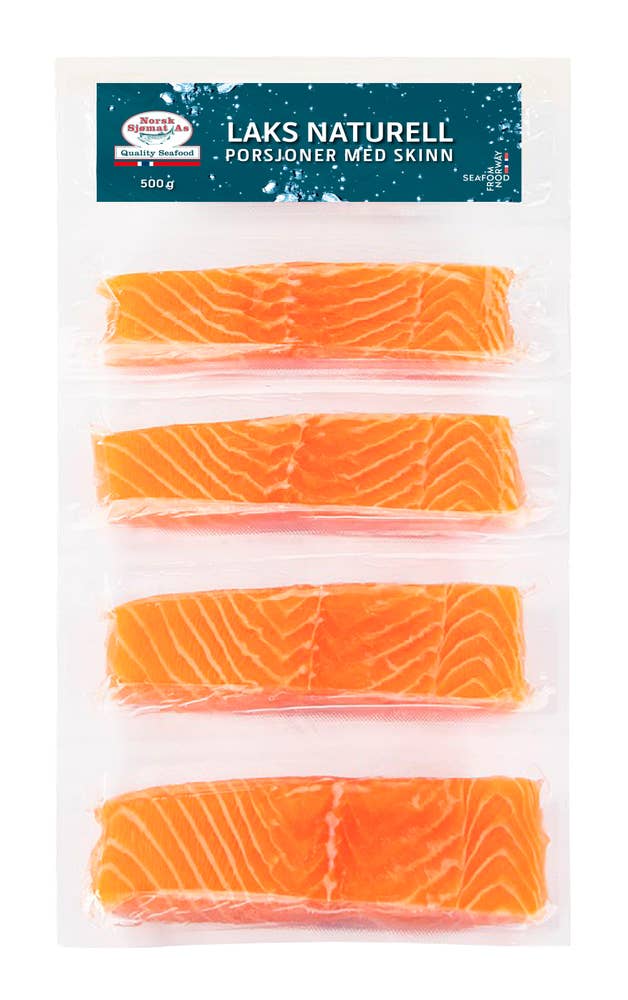 Norsk Sjømat AS Laksefilet med skinn