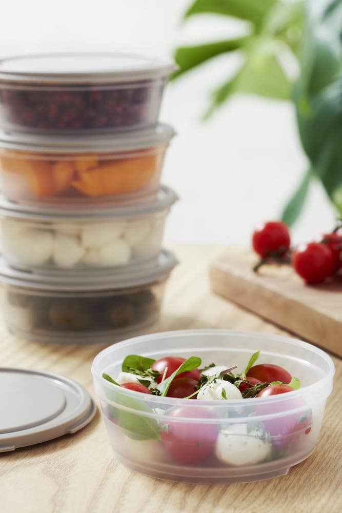 Smartstore Matoppbevaringsboks Rund, 0,3 l, grå