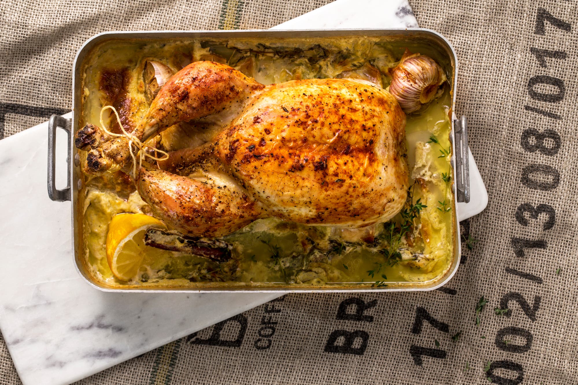 Melkebraisert Livèchekylling