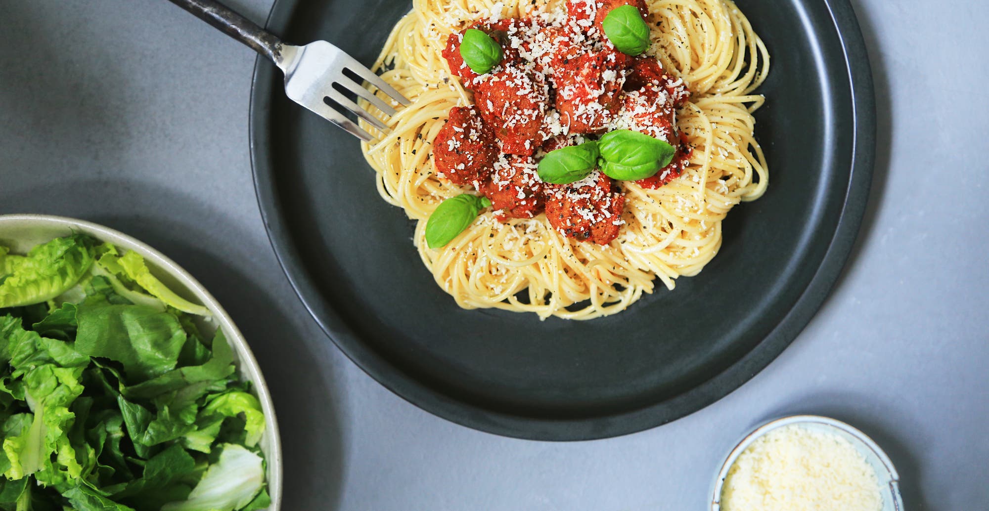 Spaghetti med kjøttboller