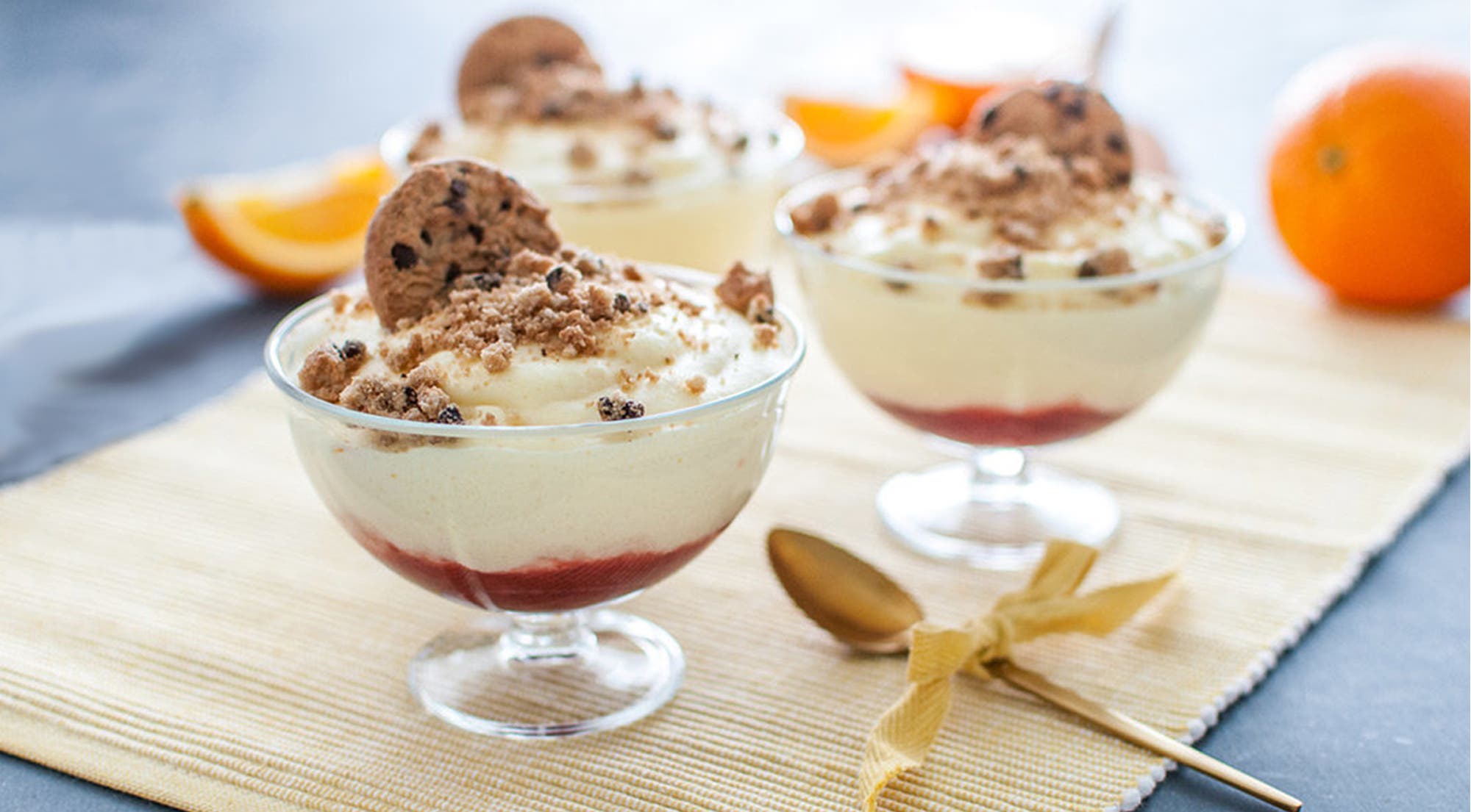 Appelsinfromasj med Safari-kjeks