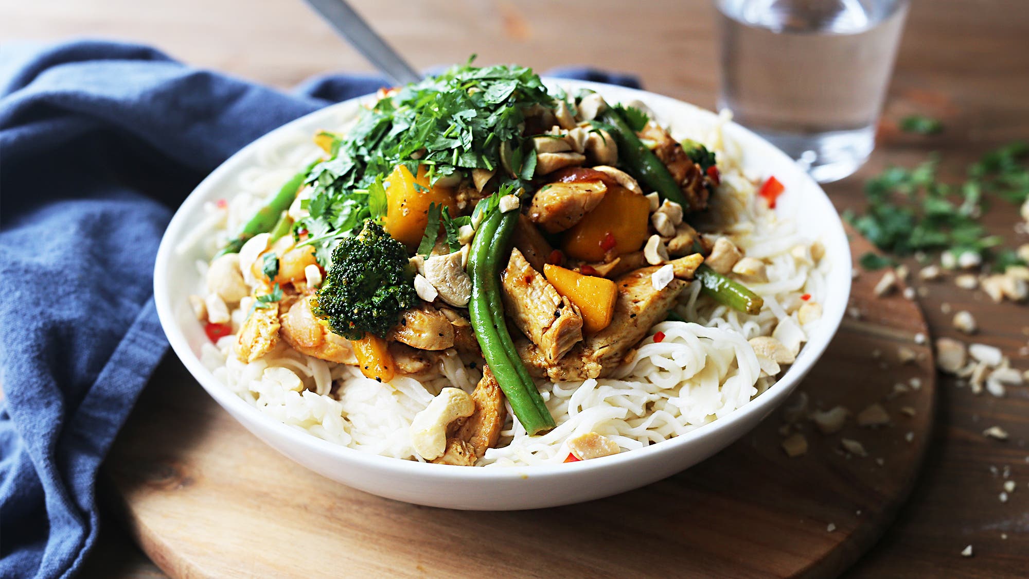 Kyllingwok med nudler