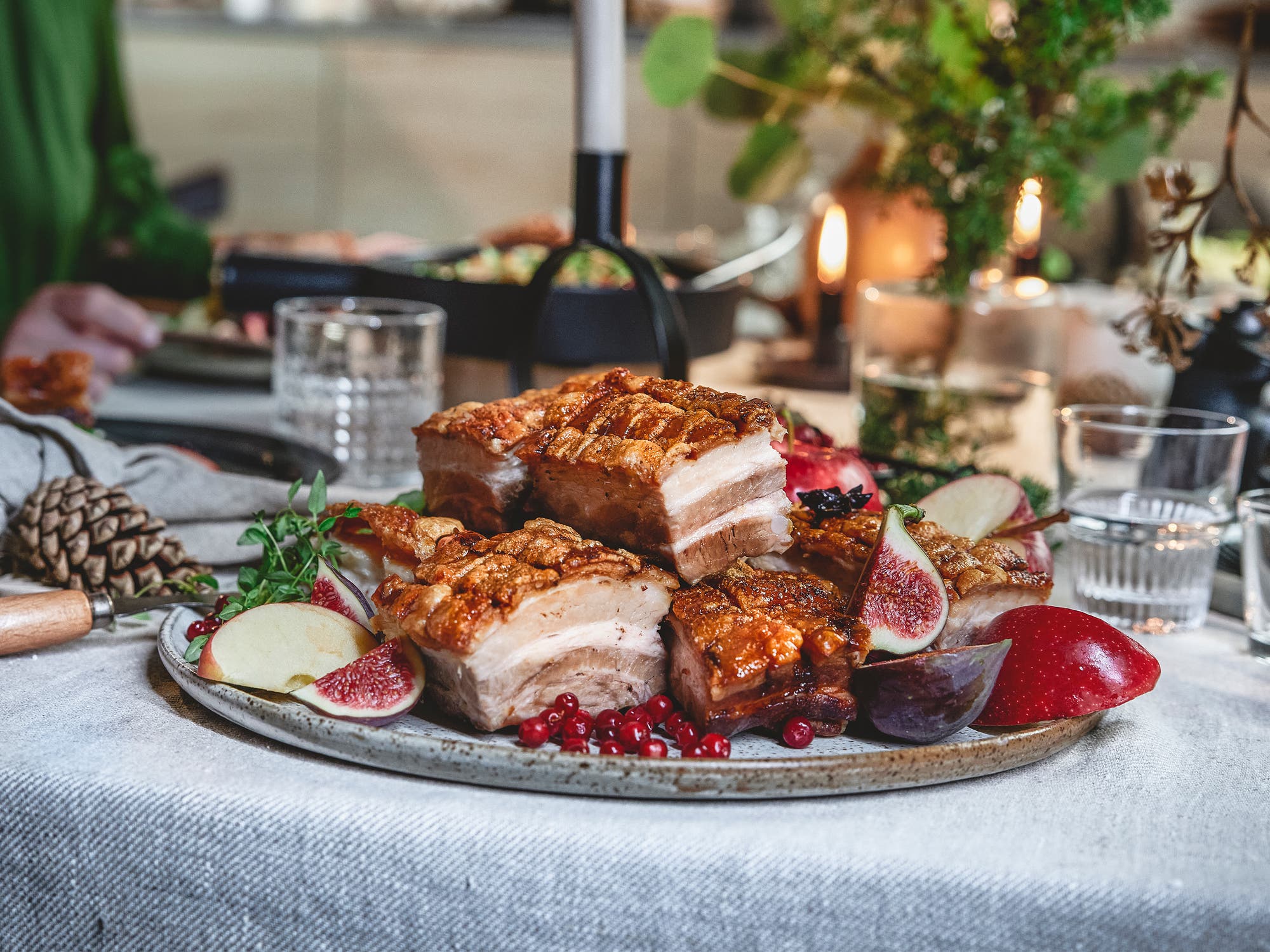 Saftig ribbe med sprø svor