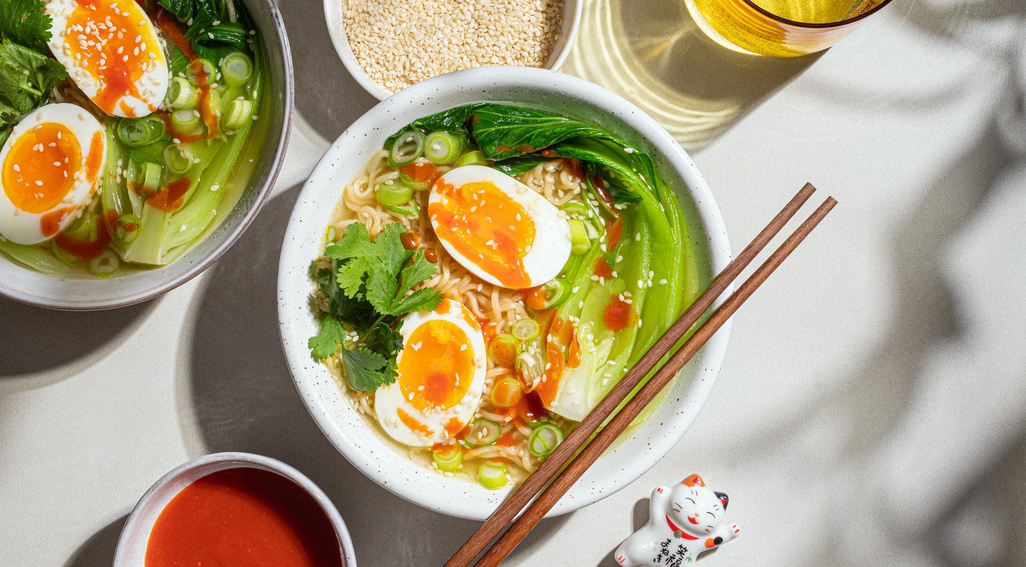 Rask nudelsuppe med pak choi