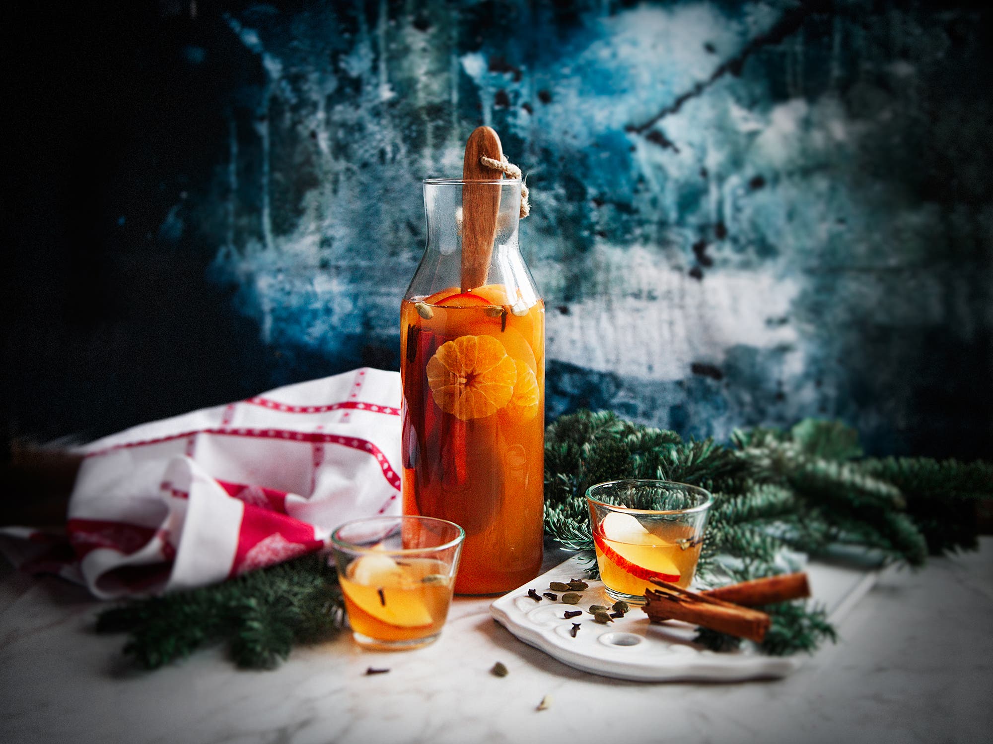 Eplegløgg med kanel, ingefær og klementin