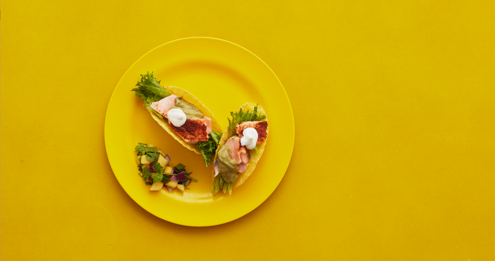 Laksetaco med mangosalsa