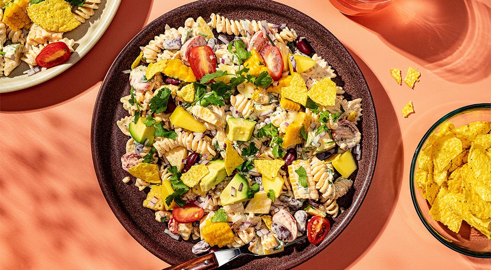 Kremet meksikansk pastasalat