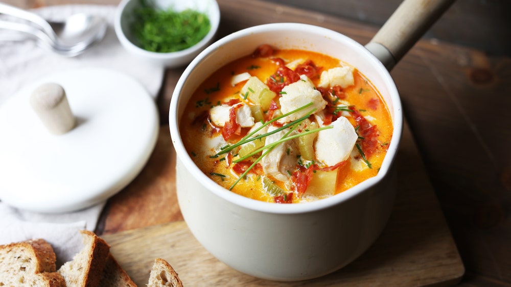 Torskesuppe med chorizo