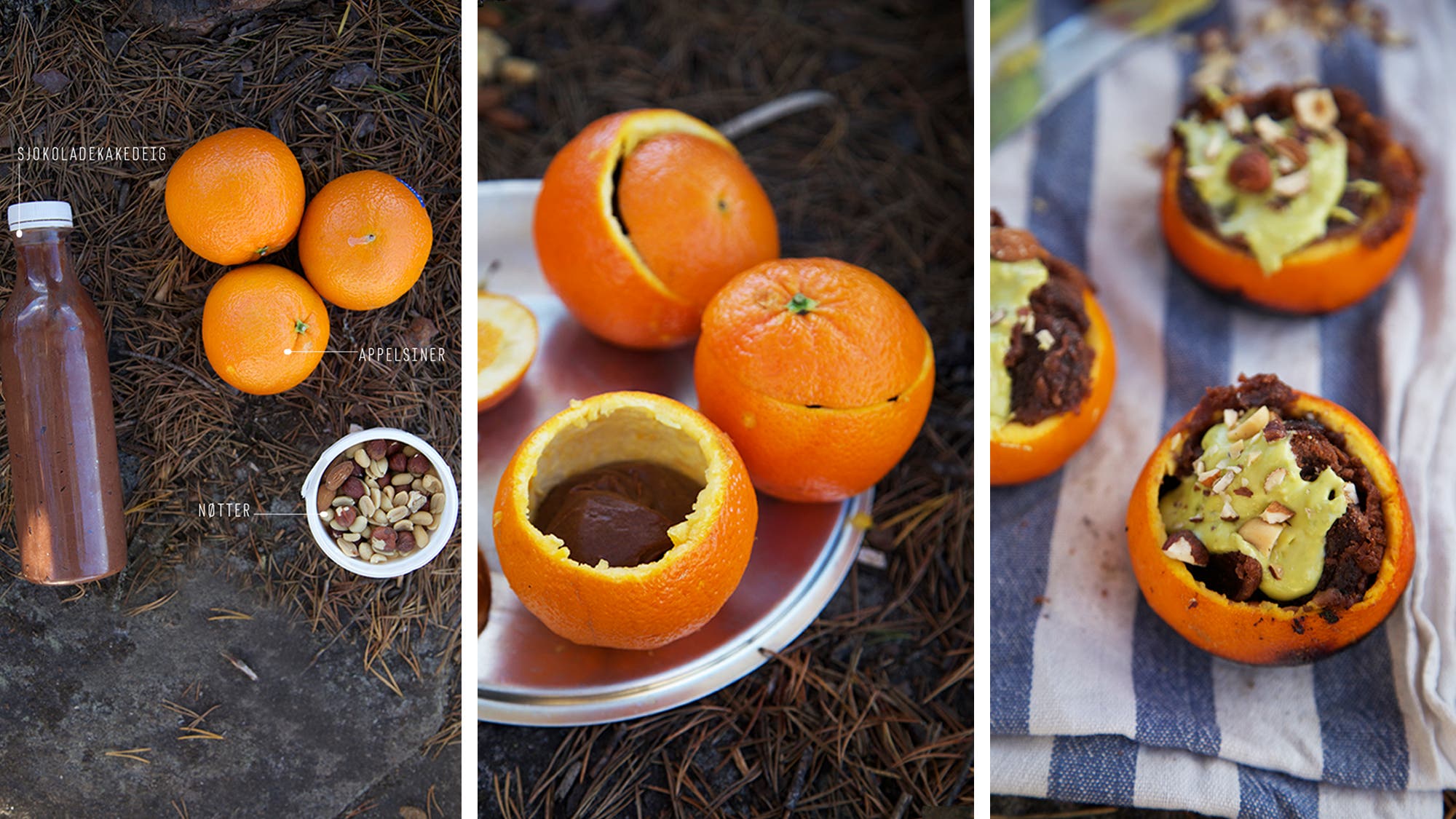 Sjokoladekake på bål