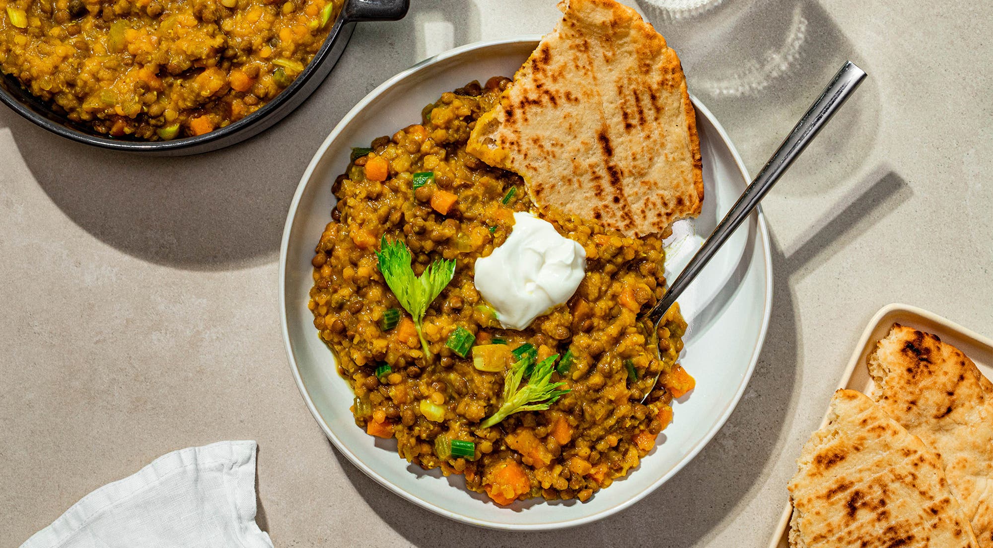 Indisk-inspirert linsesuppe