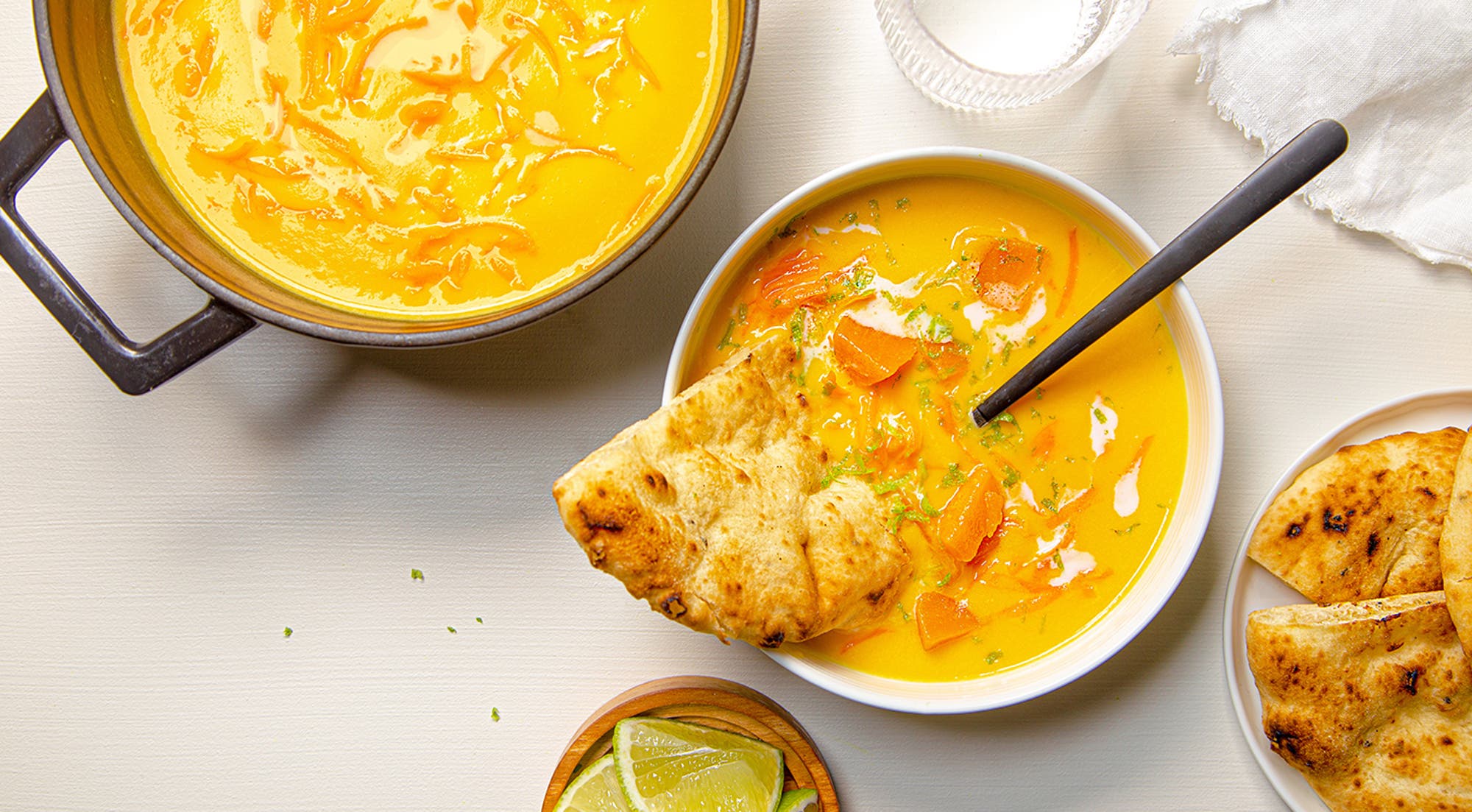 Søtpotetsuppe med kokos og ingefær