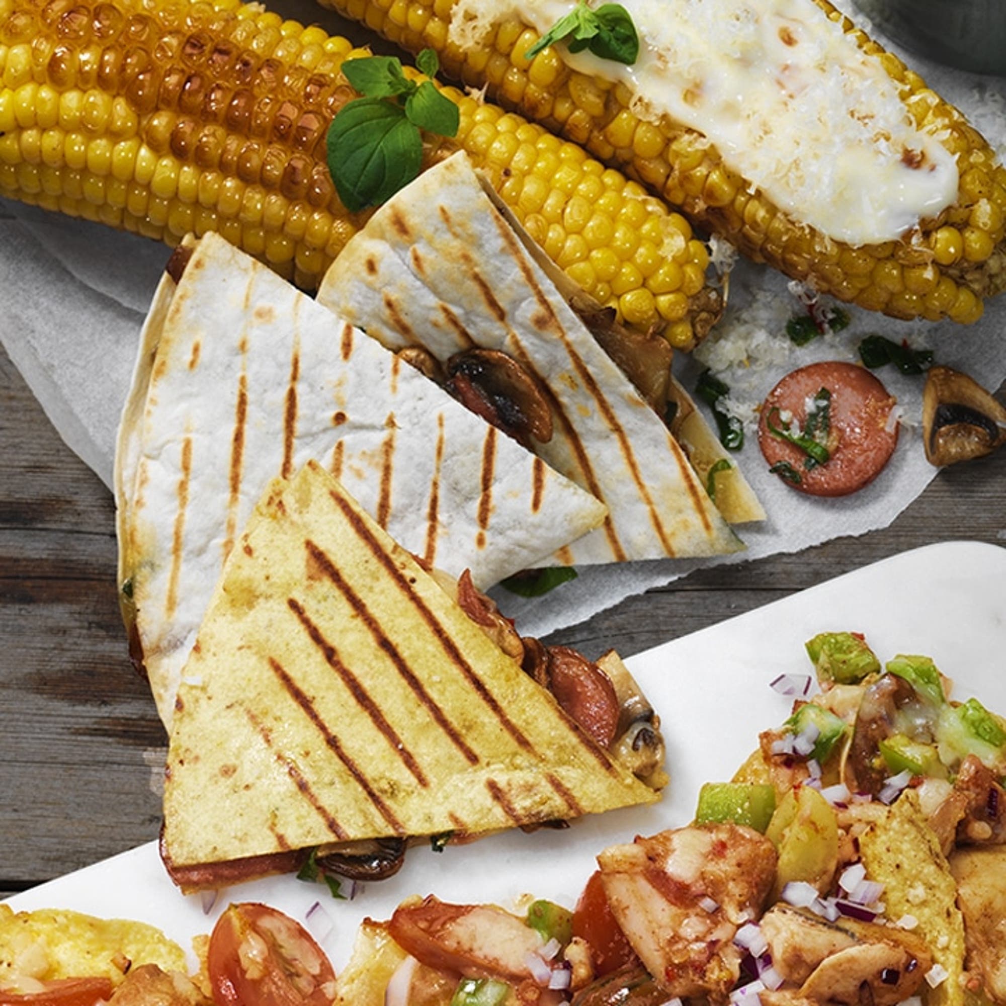 Quesadillas med Västerbottensost