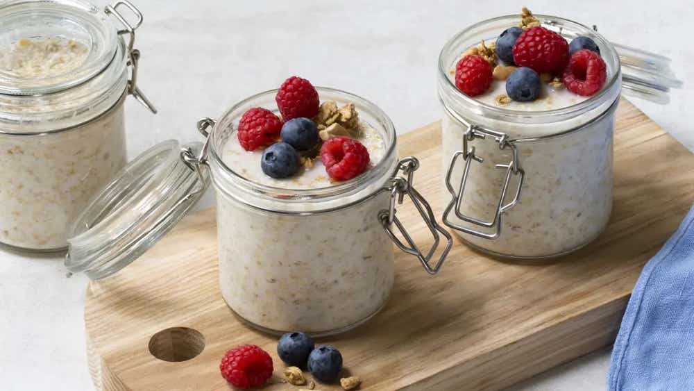 Kjøleskapsgrøt med kesam