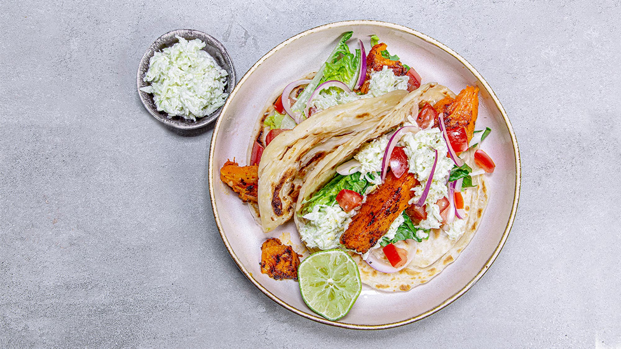 Gresskargyros med fennikelslaw