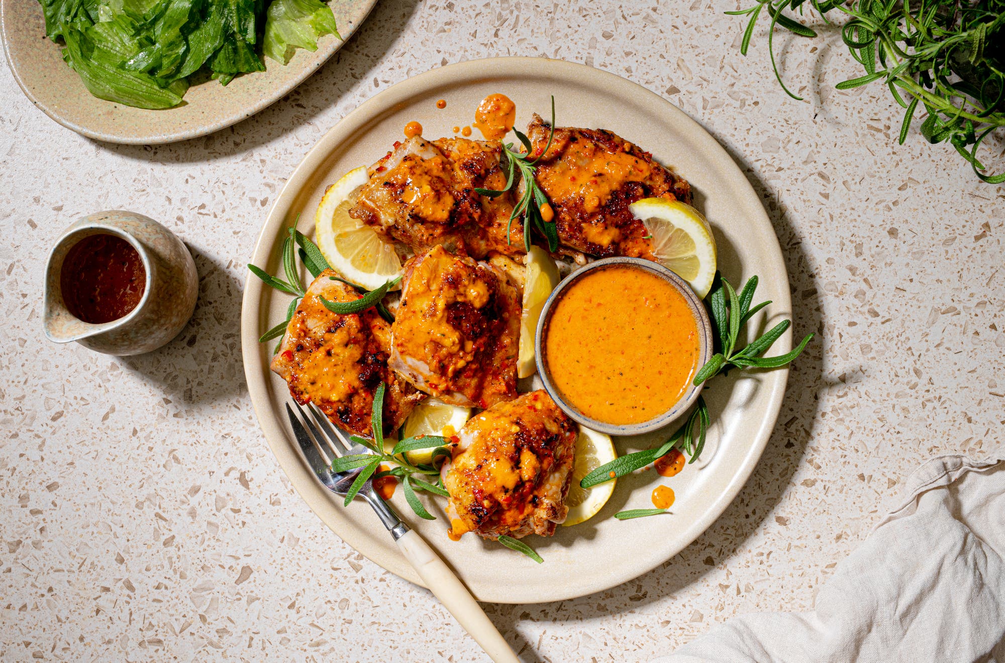 Kylling piri-piri med salat