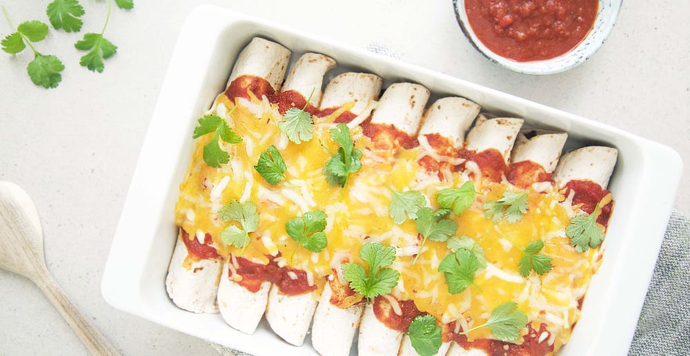 Vegetar enchiladas