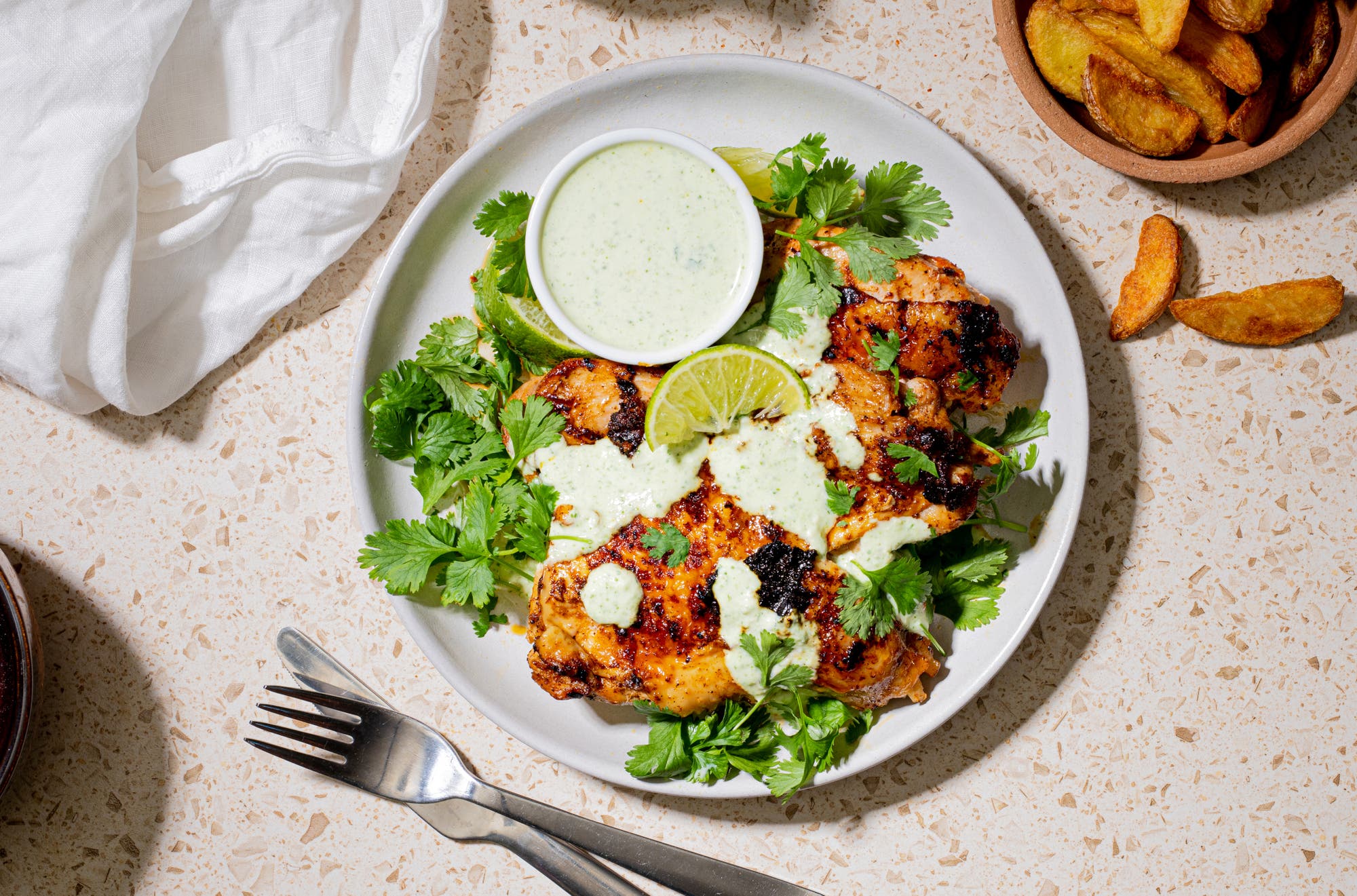 Limekylling med koriandersaus