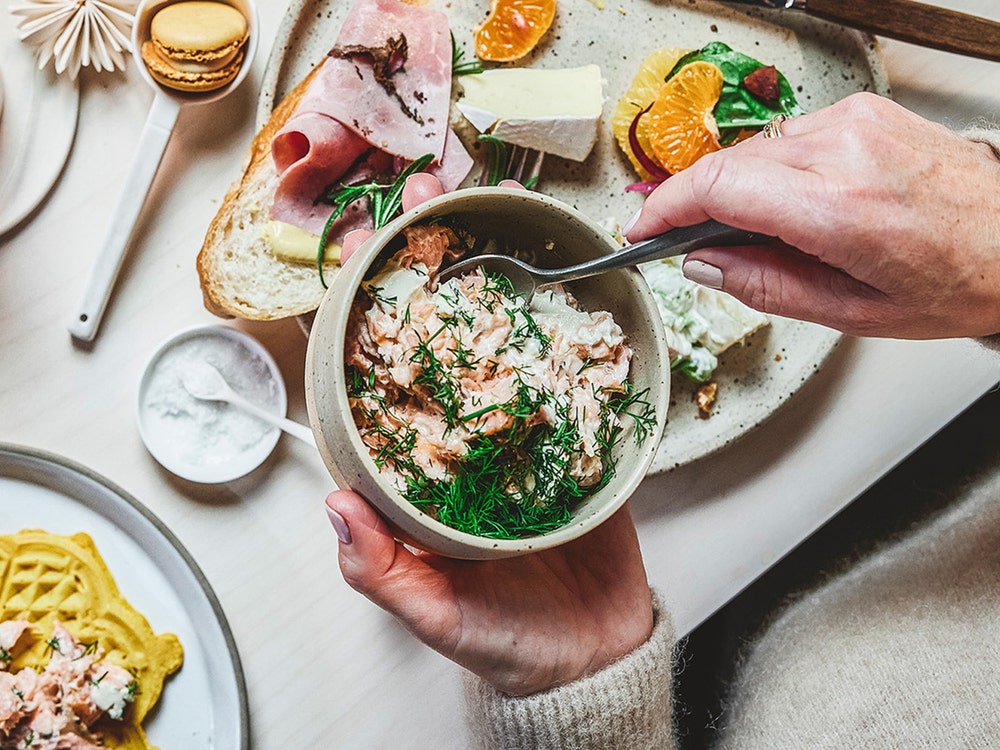 Røkelakskrem med dill