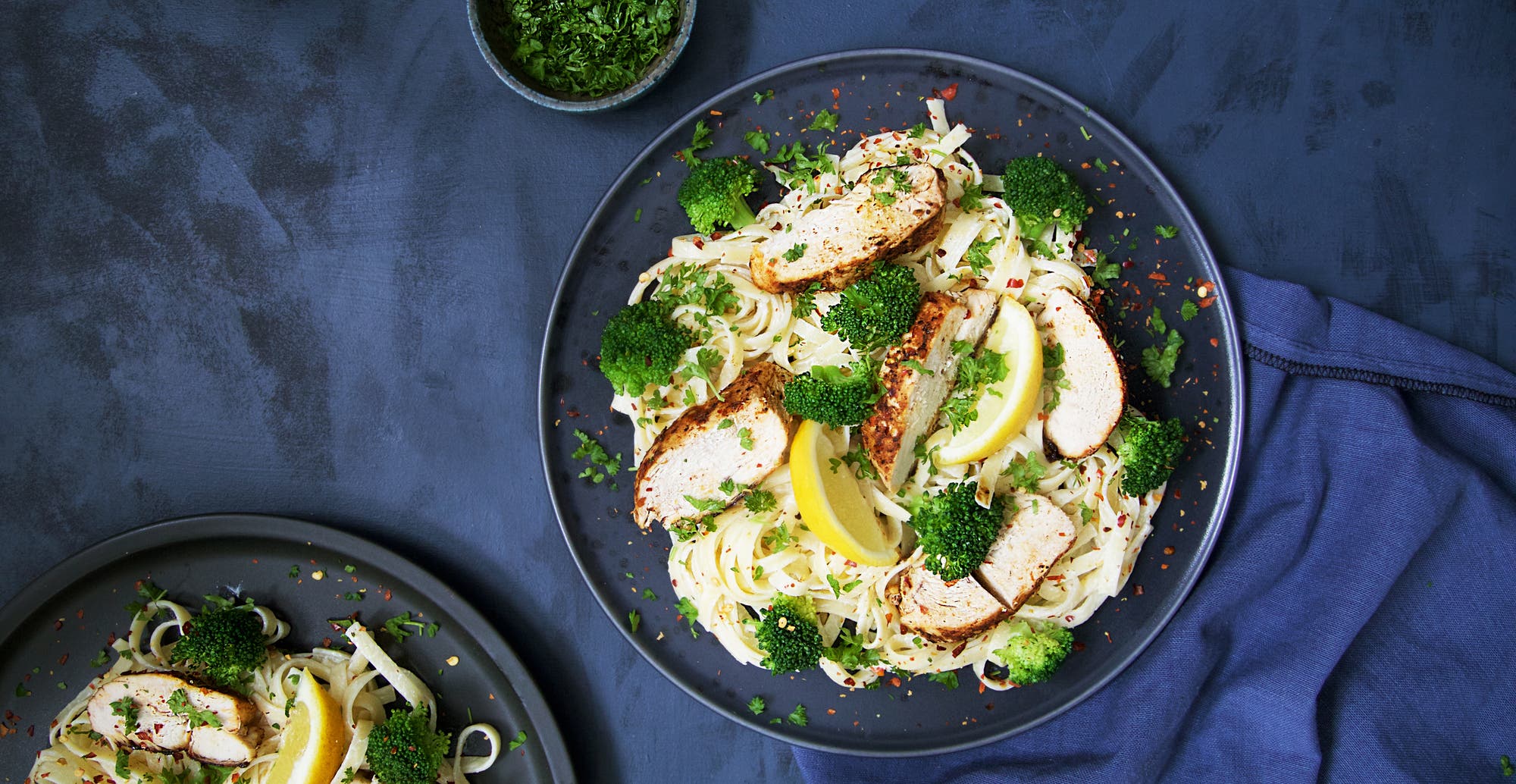 Kremet kyllingpasta med brokkoli