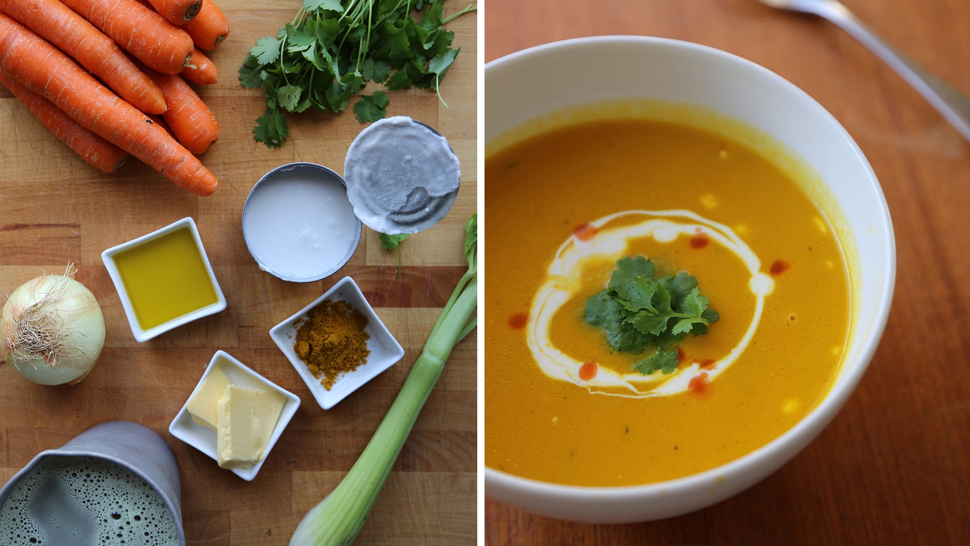 Gulrotsuppe med kokosmelk