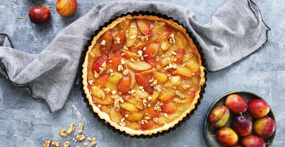 Høstpai med plommer