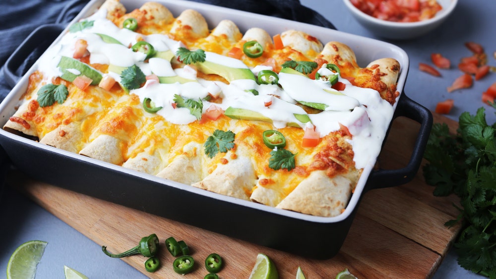 Enchiladas med kjøttdeig