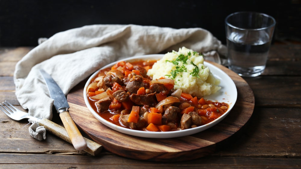 Klassisk lammegryte med potetmos