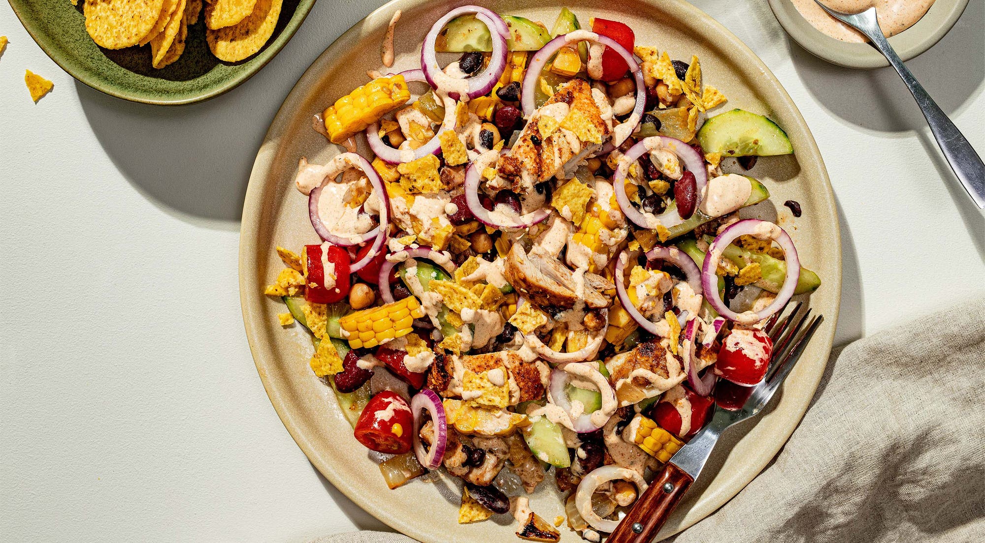 Meksikansk salat med saftig kylling