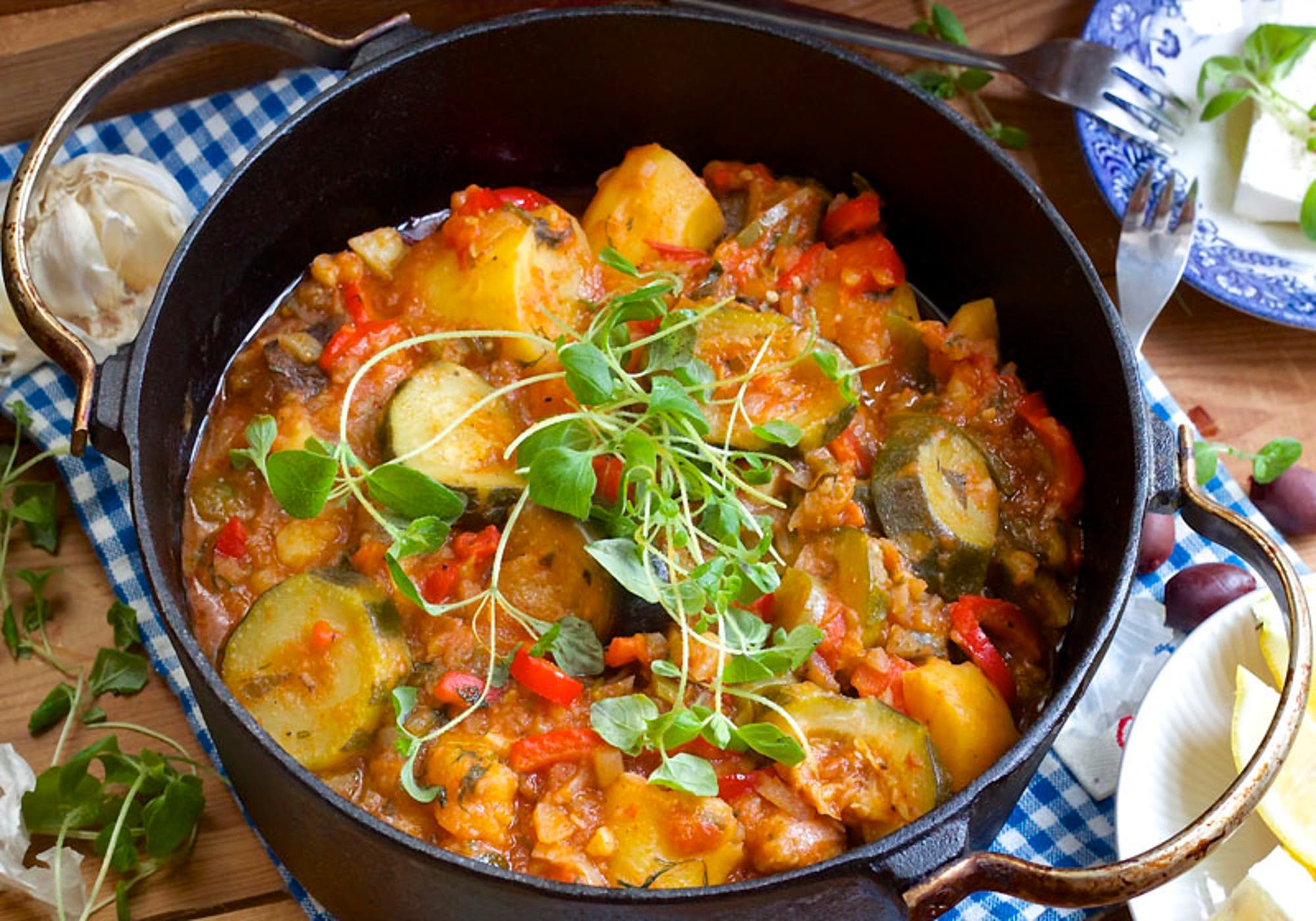 Tourlou- gresk vegetarmiddag