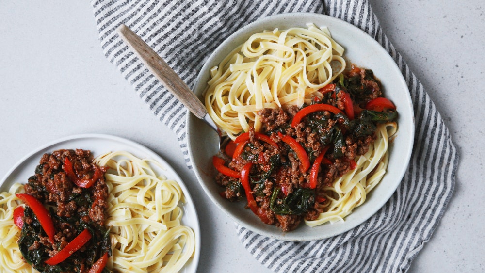 Bolognese med grønnsaker