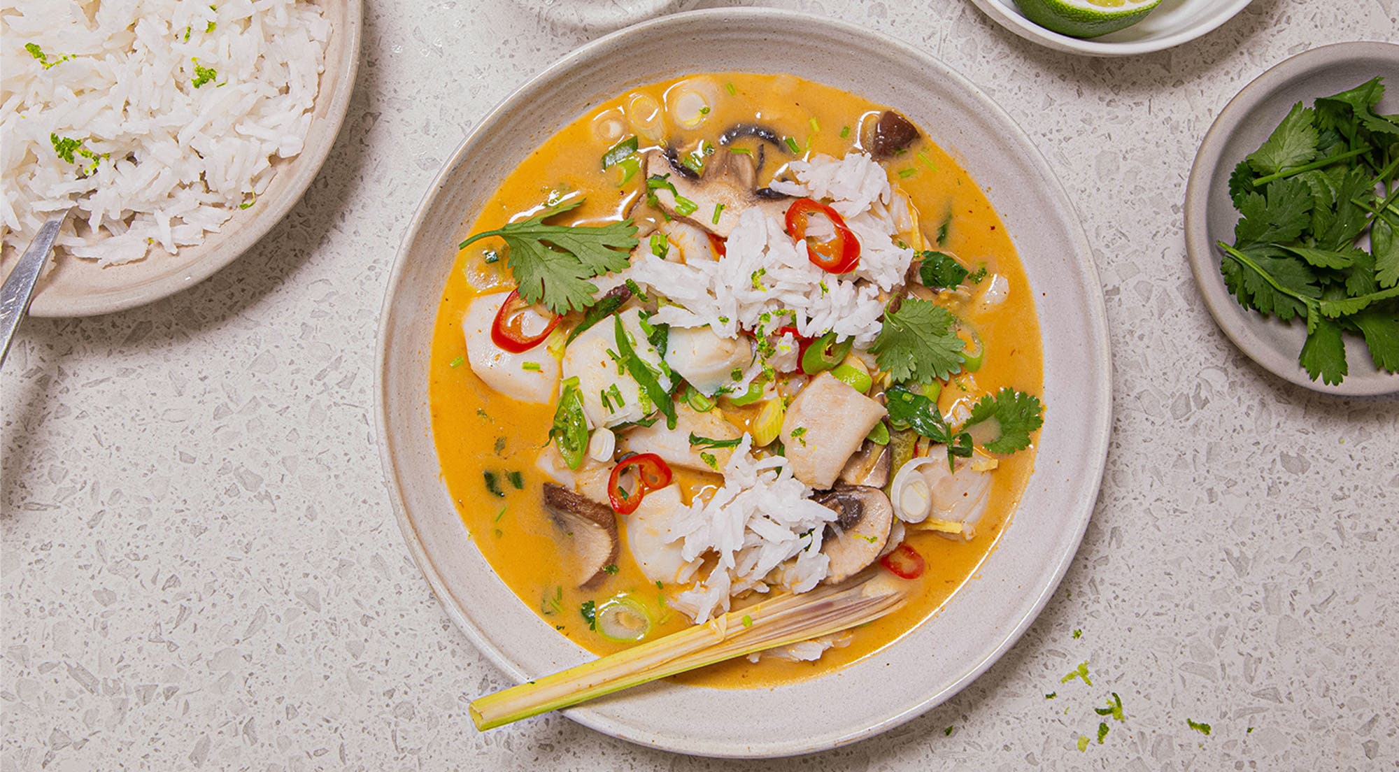 Thaisuppe med torsk