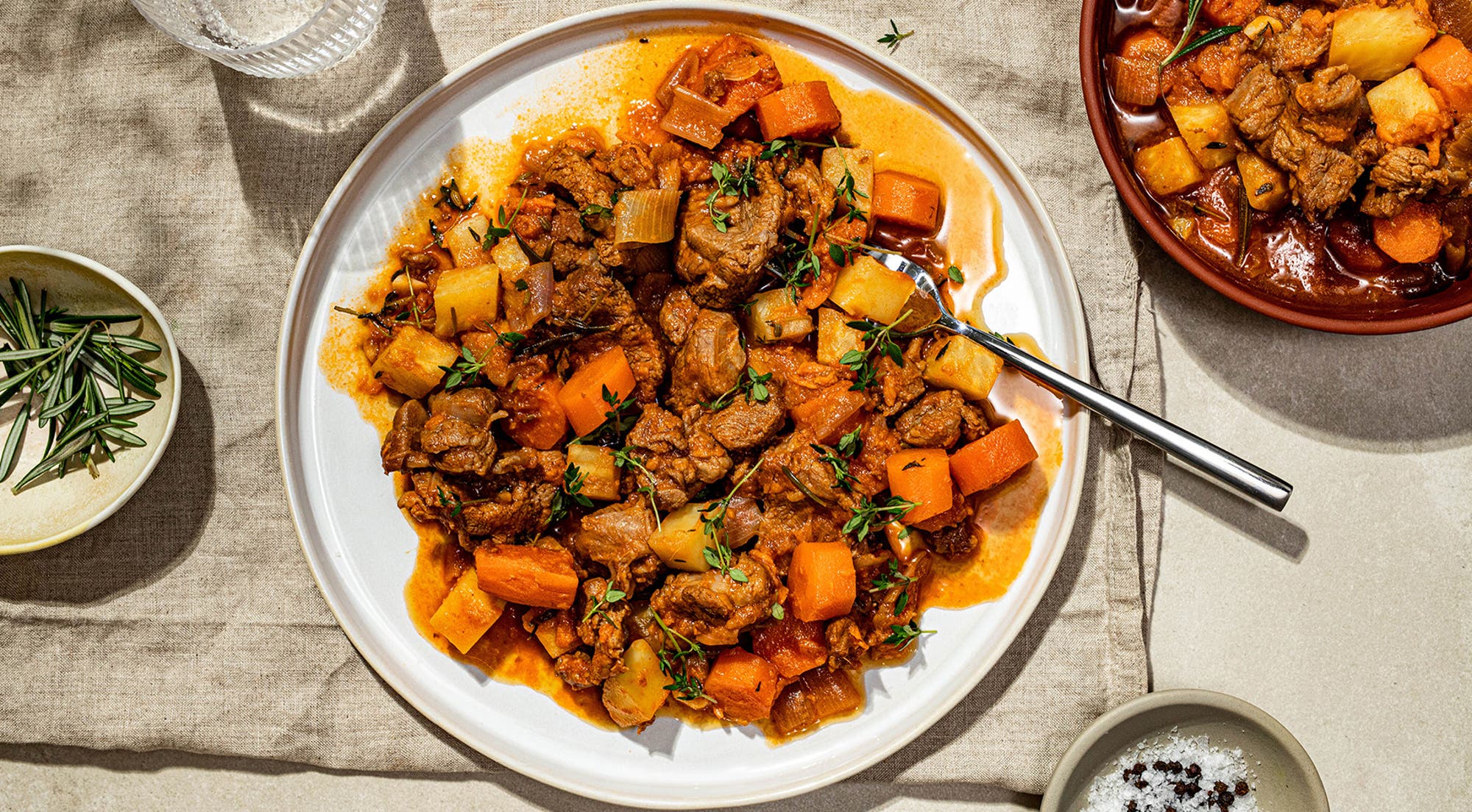 Fransk lammegryte med søtpotet