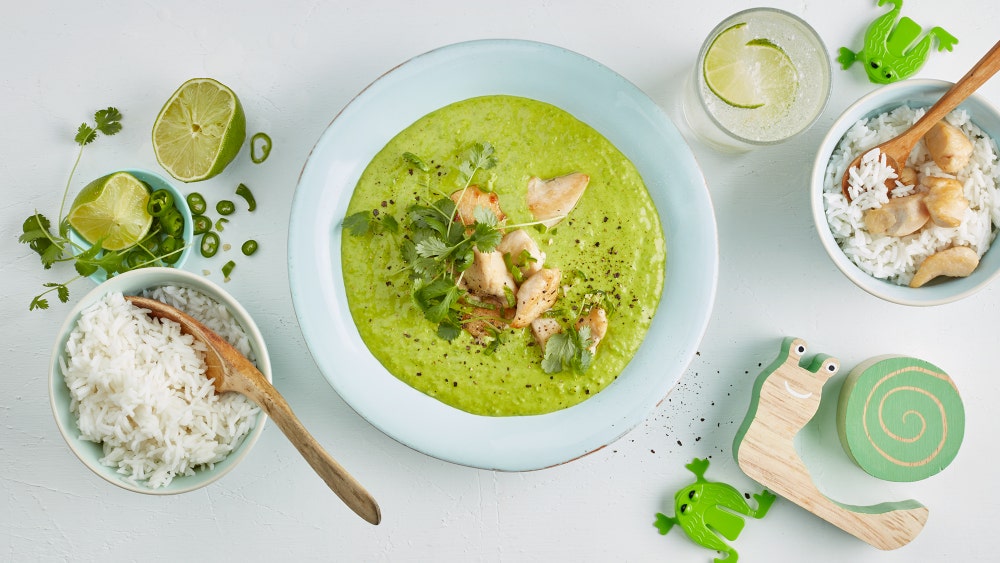 Frisk currysuppe med kylling