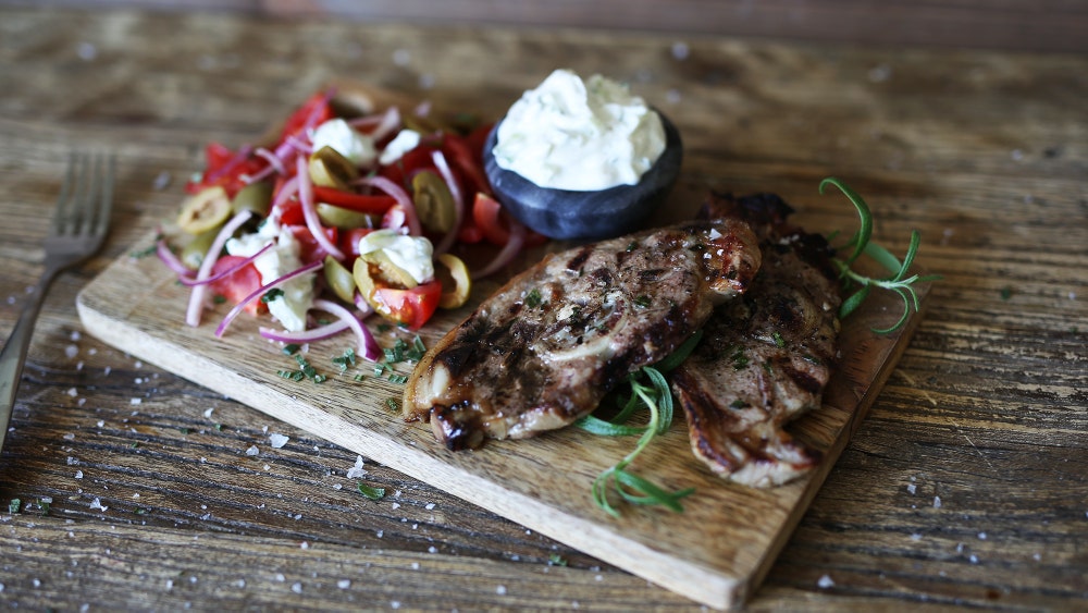 Grillede lammekoteletter